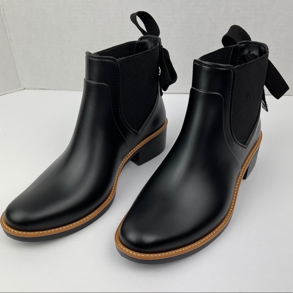 Bernardo Shoes - Bernardo Luxury Paxton Bow Black Rain Boots
